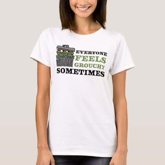 T-shirt Rue Sésame | Oscar le Grouch se sent Grouch (Devant)