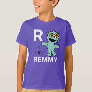T-shirt Rue Sésame R est pour Rosita Ajouter Votre Nom