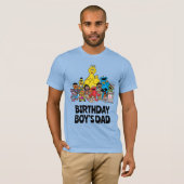 T-shirt Rue Sésame | Sesame Pals Anniversaire Papa du garç (Devant entier)
