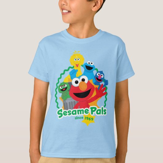 T-shirt Rue Sésame | Sesame Pals depuis 1969 (Devant)