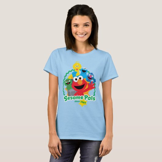 T-shirt Rue Sésame | Sesame Pals depuis 1969 (Devant entier)