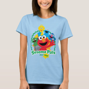 T-shirt Rue Sésame   Sesame Pals depuis 1969