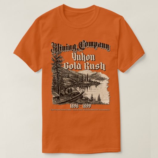 T-shirt Ruée vers l'or du Yukon (Design devant)