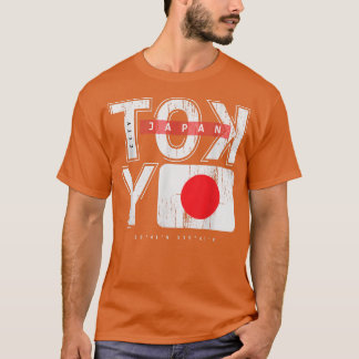 T-shirt Rues de Tokyo Scène de nuit japonaise avec lumière
