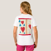 T-shirt Ruffle pour filles (Dos entier)