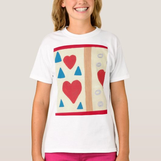 T-shirt Ruffle pour filles (Devant)