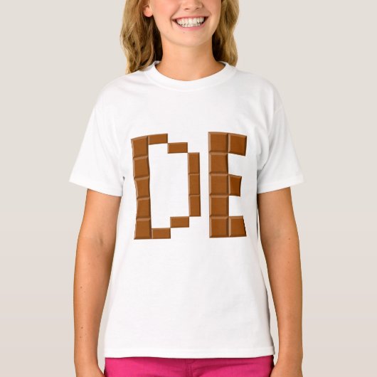 T-shirt Ruffle pour filles DE CHOCOLAT (Devant)