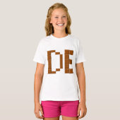 T-shirt Ruffle voor meisjes van CHOCOLAT (Voorkant volledig)