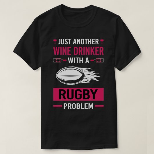 T-shirt Rugby À Vin (Design devant)