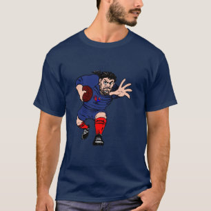 T-shirt Rugby de fan de sports de l'athlète des hommes