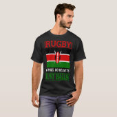 T-shirt Rugby drôle du Kenya (Devant entier)