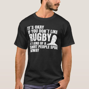 T-shirt rugby motif rugby entraîneur smart people sport ru