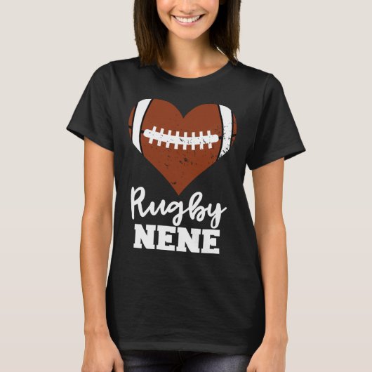 T-shirt Rugby Nene Heart  Rugby Player Nene (Devant)