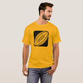 T-shirt Rugby orange jaune (Devant entier)