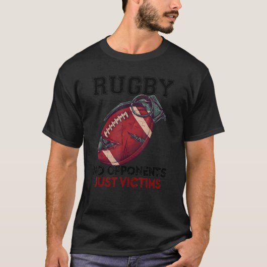 T-shirt Rugby Pas D'Opposants Juste Des Victimes (Devant)