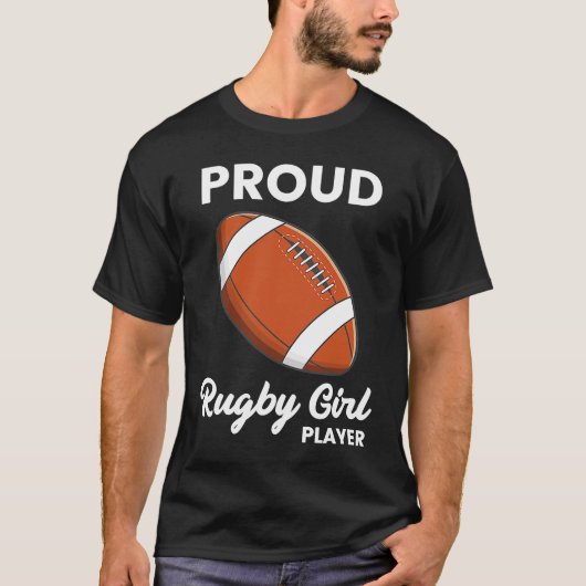 T-shirt Rugby Player Typography  Coach Sports  Graphic (Devant)
