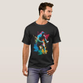 T-shirt Rugby Splash Rugger Retro Rugby Player (Devant entier)