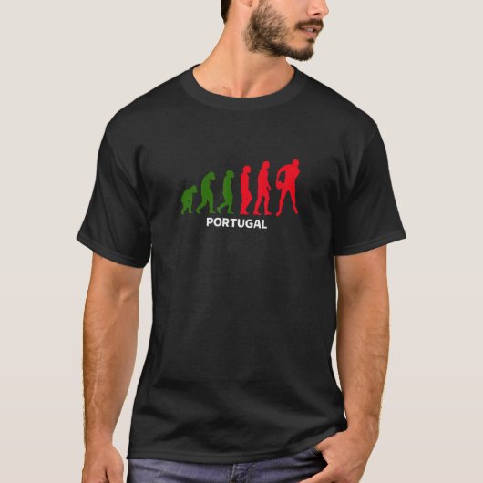 T-shirt Rugby sur l'évolution du Portugal (Devant)