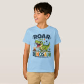 T-shirt Rugir comme un dinosaure (Devant entier)