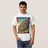 T-shirt Ruines de montagne 2 (Devant entier)