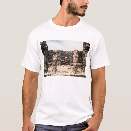 T-shirt Ruines maya dans Tulum, Mexique (Devant)