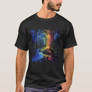 T-shirt Ruisseau de la forêt magique de Rainbow Falls