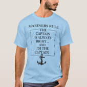 T-shirt Rule du capitaine (Devant)