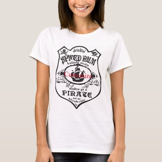T-shirt Rum épicé Pirate Boisson Thunder_Cove (Devant)
