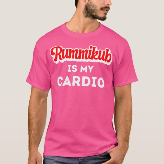 T-shirt Rummikub Est Mon Cardio (Devant)