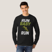 T-shirt Run Baby Run Marathon Runner (Devant entier)