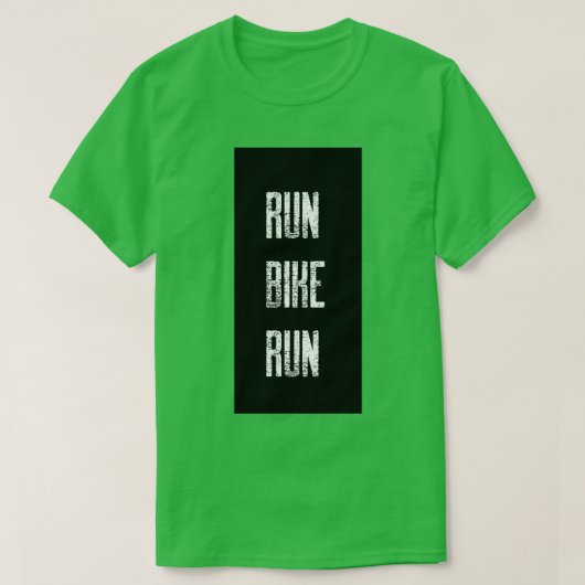 T-shirt Run Bike Run Duathlon (Design devant)