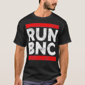 T-shirt RUN BNC Funny Audio Engineer Sound Engineer  (Devant)