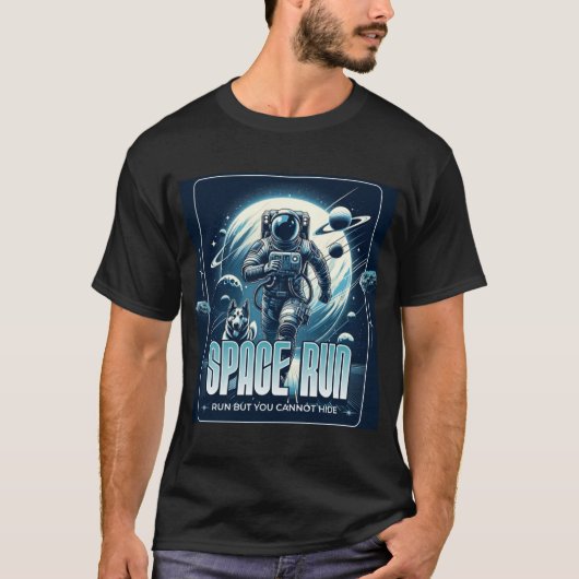 T-shirt Run but you cannot hide (Devant)