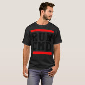 T-shirt RUN CMD Console Command Prompt Sysadmin (Devant entier)