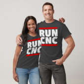 T-shirt RUN CNC chemise Funny mécanicien Gcode tee (Unisexe)