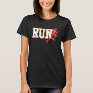 T-shirt RUN cross-country track course pour filles femmes