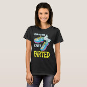 T-shirt Run Faster I Just Farted Running Sport Triathlon M (Devant entier)