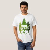 T-shirt Run Forest, Protégez le Jour des terres (Devant entier)