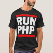 T-shirt RUN PHP - for Web Developers Comp Sci Hackathon  (Devant)