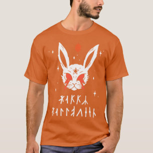 T-shirt Runes joyeux Halloween Lapin satanique