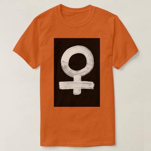 T-shirt Runes Symboles Système Solaire 0003 Vénus Inverted (Design devant)