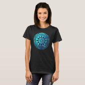 T-shirt Runic Magic Pentacle Pagan Witchcraft Protection (Devant entier)