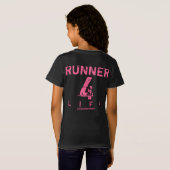 T-Shirt Runner 4 Life - Rose (Dos entier)