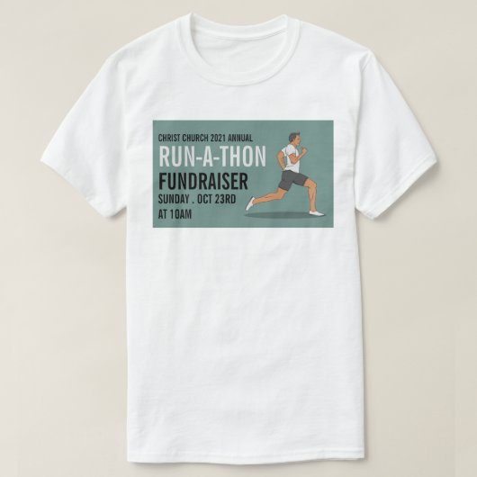 T-shirt Runner, Carity Run-Walk-a-Thon Event (Design devant)