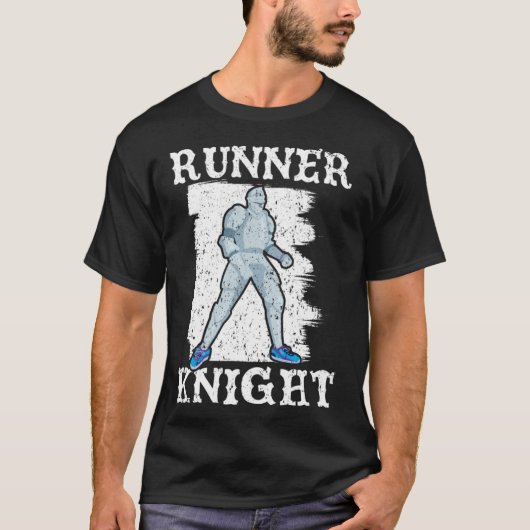 T-shirt Runner Knight  Medieval Knighthood Warrior  1 (Devant)