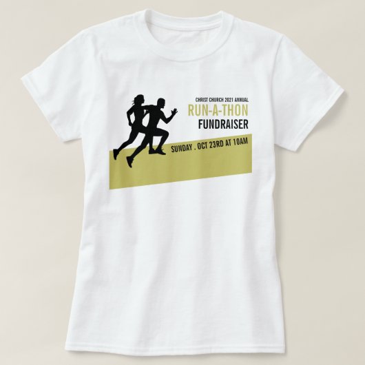 T-shirt Runner Silhouette, Carity Run-Walk-a-Thon Event (Design devant)