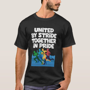 T-shirt Runner United By Strid Together in Pride LGBTQ Fi