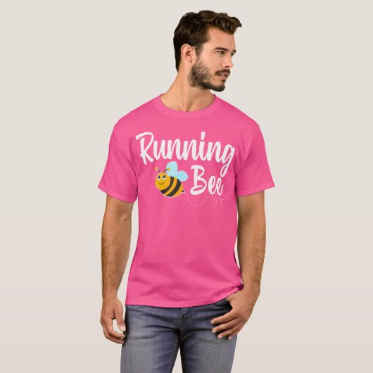 T-shirt Running Bee Runner Funny Bumblebee (Devant entier)