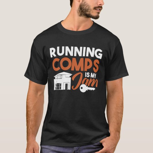 T-shirt Running Comps is my Jam Realtor (Devant)