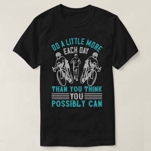 T-shirt Running Faites un peu plus que vous ne pensez (Design devant)